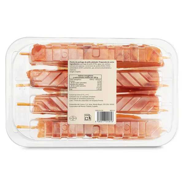 Pinchos de pollo rojo Selección de Dia 320 g 5