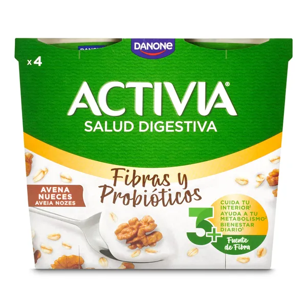 Bífidus con avena y nueces Activia 4 x 115 g 2