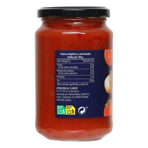 Sofrito con cebolla Dia Vegecampo 350 g 4