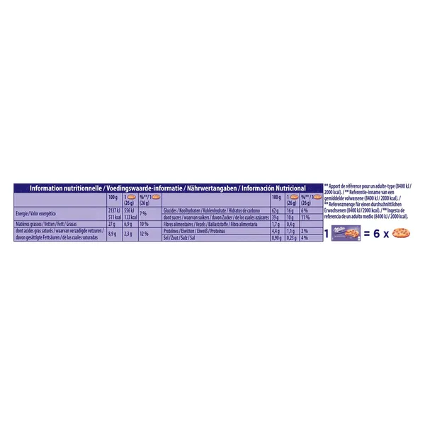 Galleta rellena de chocolate Milka bolsa 156 g 4