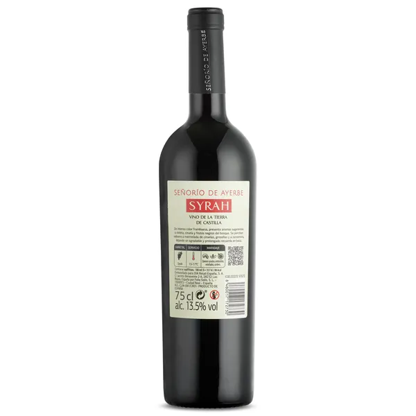 Vino tinto Syrah Señorío de Ayerbe 75 cl 3