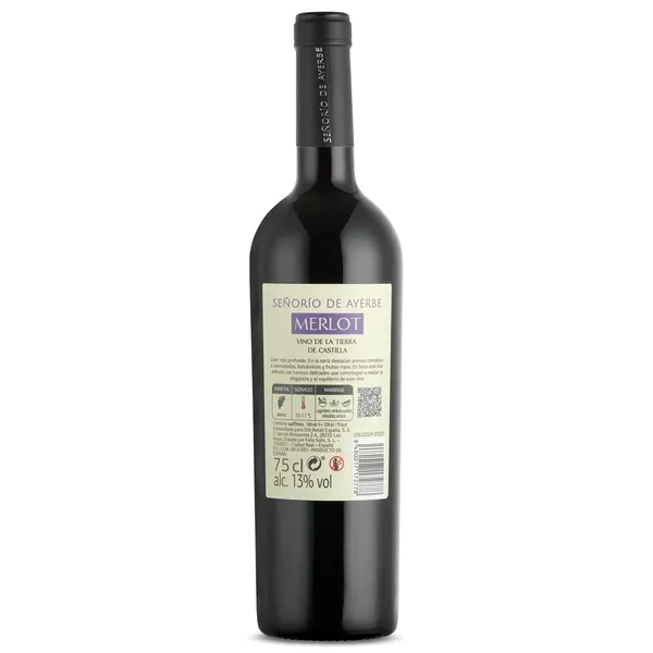 Vino tinto merlot Señorío de Ayerbe 75 cl 3