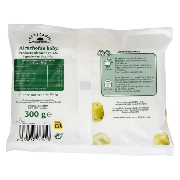 Alcachofas baby Dia Vegecampo 300 g 2