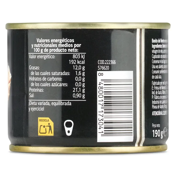 Bonito del norte en escabeche Dia Mari Marinera 140 g 5