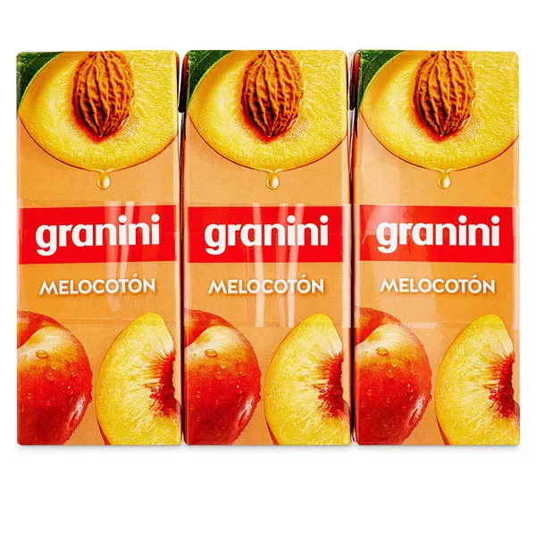 Bebida de zumo de melocotón Granini pack 3 x 200 ml 2