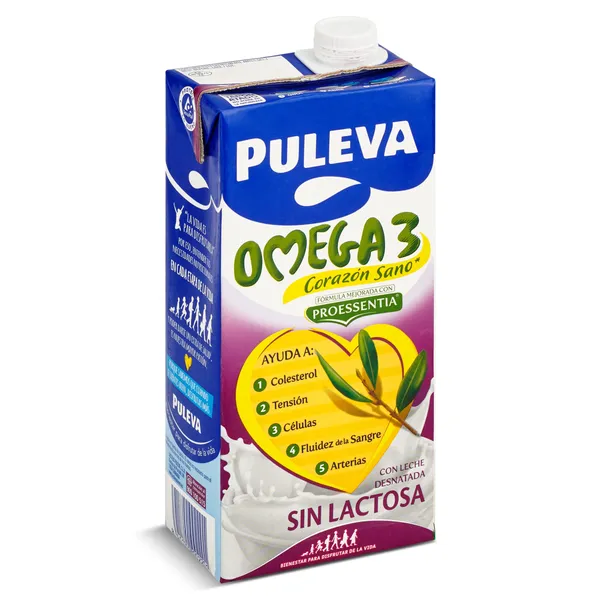 Bebida láctea omega 3 sin Lactosa Puleva 1 L 3