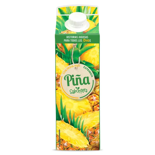 Zumo de piña 100% exprimido Saborfera de Dia brik 1 L 2