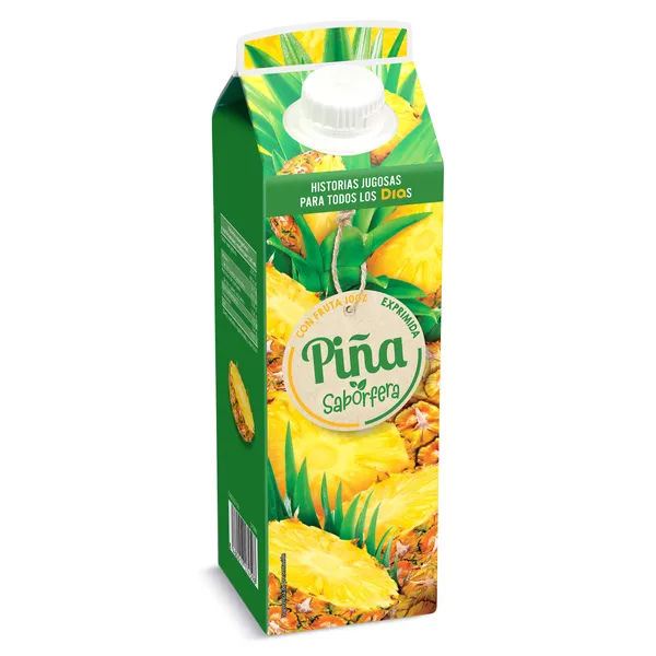 Zumo de piña 100% exprimido Saborfera de Dia brik 1 L