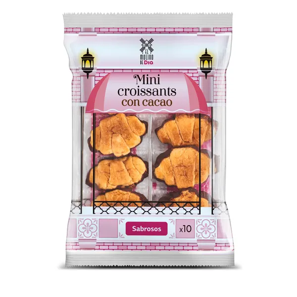 Mini croissants con cacao El Molino de Dia 150 g 2
