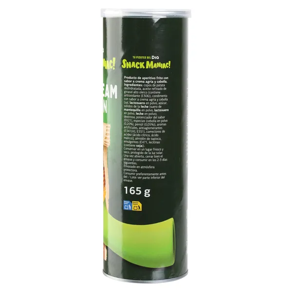 Snack de patata sour cream & onion Dia Snack Maniac 165 g 3