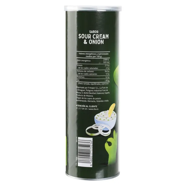 Snack de patata sour cream & onion Dia Snack Maniac 165 g 4
