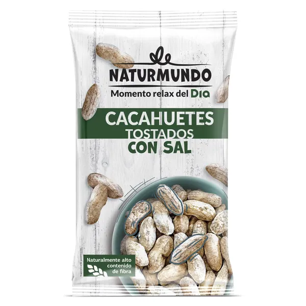Cacahuetes con cáscara salados Dia Naturmundo 400 g 2