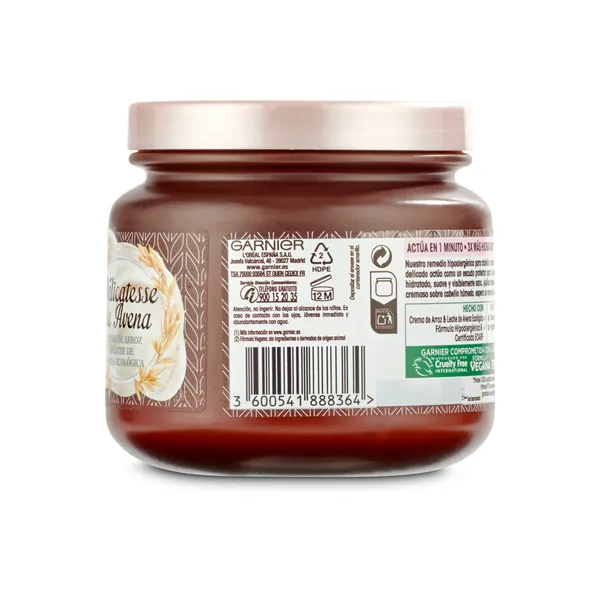Mascarilla délicatesse todo tipo de cabello Original Remedies bote 300 ml 3