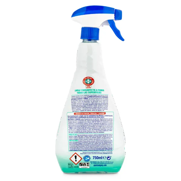 Desinfectante multiusos gerpostar plus Asevi botella 750 ml 2