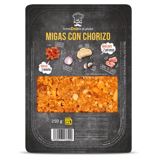 Migas con chorizo Dia Al Punto 250 g 3