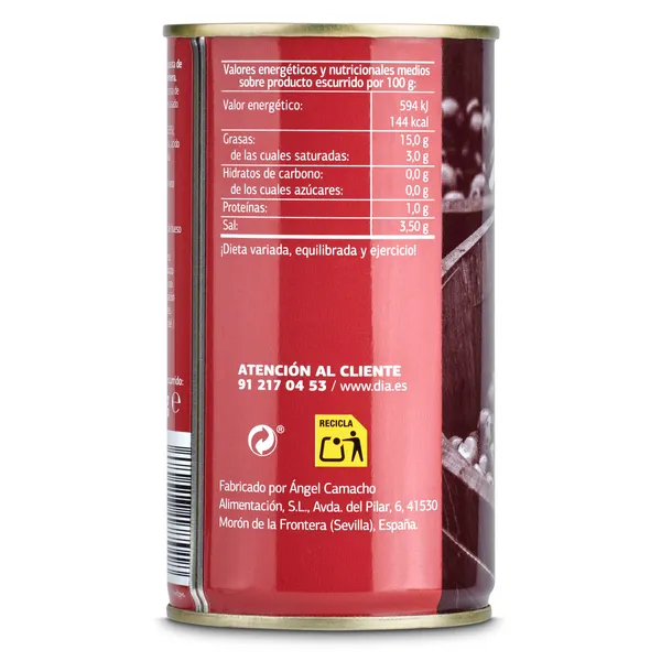 Aceitunas rellenas de pimiento Dia Vegecampo 150 g 4