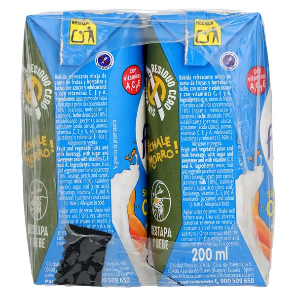 Bifrutas mediterráneo Pascual pack 6 x 200 ml 2