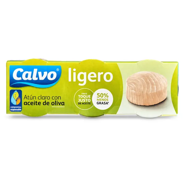 Atún claro en aceite de oliva ligero Calvo 3 x 56 g 2