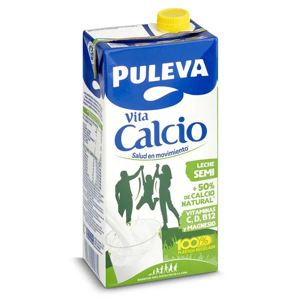 Leche semidesnatada calcio Puleva 1 L 3