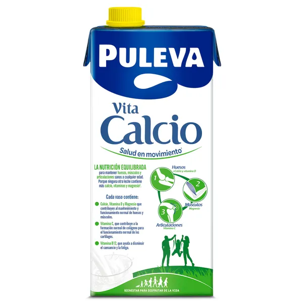 Leche semidesnatada calcio Puleva 1 L 5