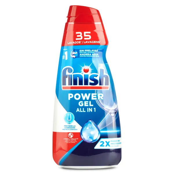 Lavavajillas máquina todo en 1 power gel Finish 35 lavados 700 ml 2
