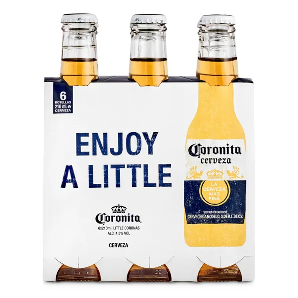 Cerveza mexicana Coronita botella 6 x 21 cl 2