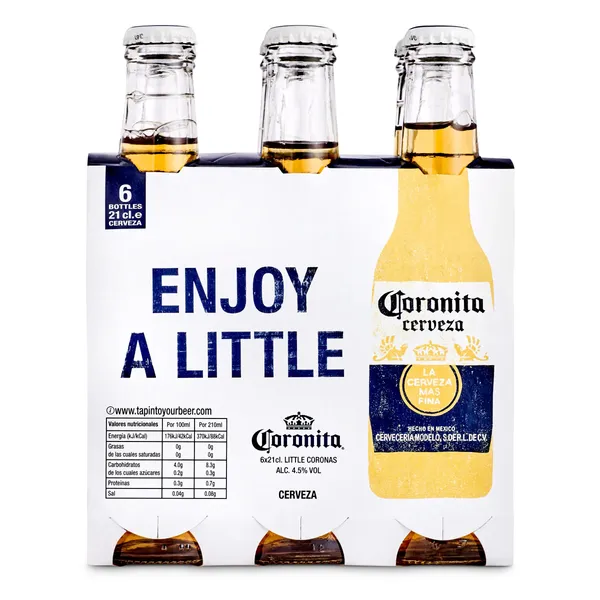 Cerveza mexicana Coronita botella 6 x 21 cl 3