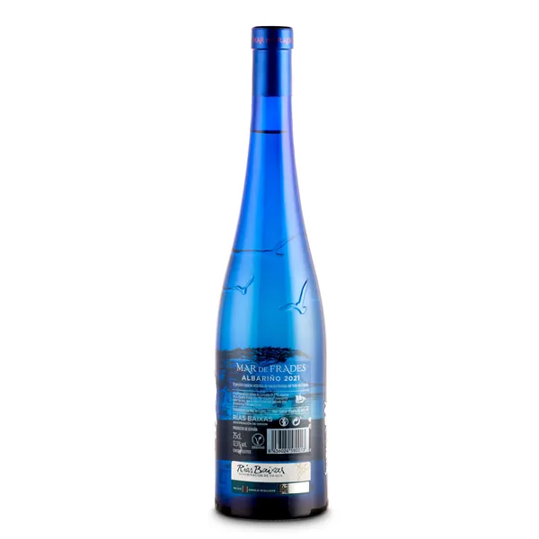 Vino blanco albariño D.O. Rías Baixas Mar de Frades botella 75 cl 3