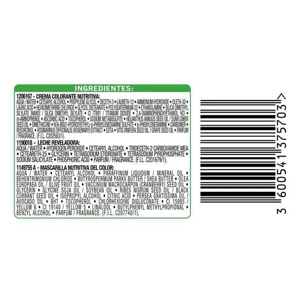 Tinte castaño claro nº5 Nutrisse caja 1 unidad 2