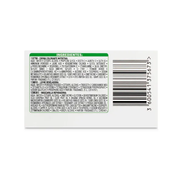 Tinte negro nº1 Nutrisse caja 1 unidad 3