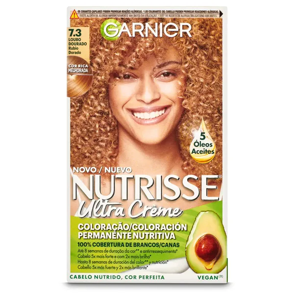 Tinte rubio dorado N.º 7.3 Nutrisse caja 1 unidad 2