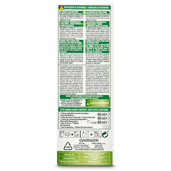 Tinte rubio dorado N.º 7.3 Nutrisse caja 1 unidad 3