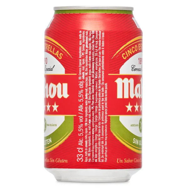 Cerveza sin gluten Mahou 33 cl 3