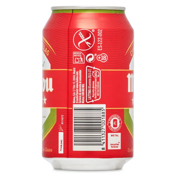 Cerveza sin gluten Mahou 33 cl 4
