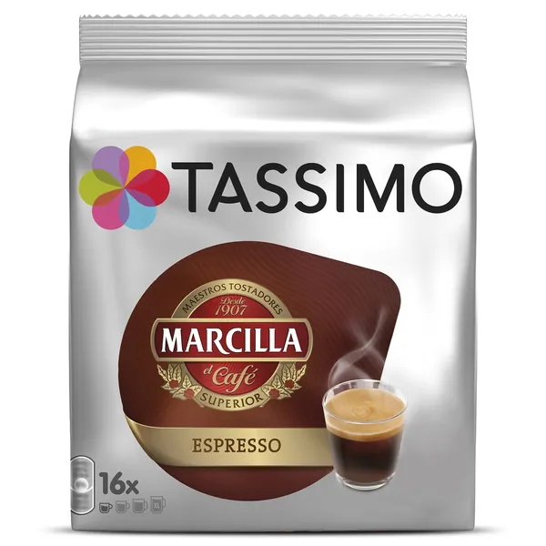 Cápsulas de café espresso Marcilla Tassimo 16 unidades 2
