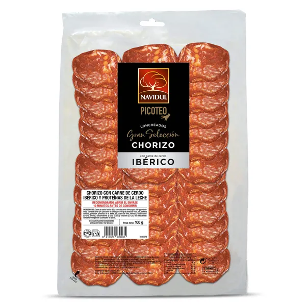 Chorizo ibérico gran selección Navidul sobre 100 g