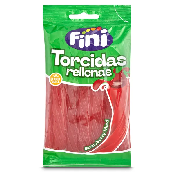Regaliz de goma torcidas rellenas Fini bolsa 125 g 2