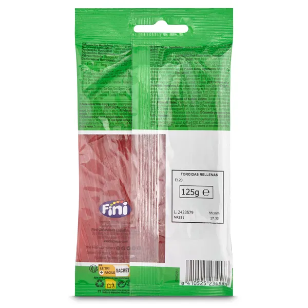 Regaliz de goma torcidas rellenas Fini bolsa 125 g 3