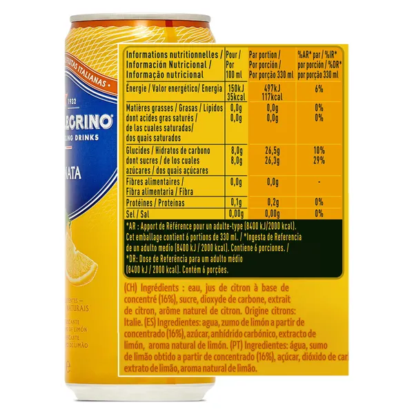 Limonada con gas San Pellegrino 330 ml 3
