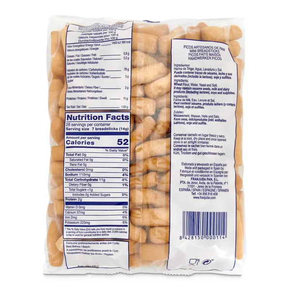 Picos artesanos de jerez Horno la gañania bolsa 400 g 2