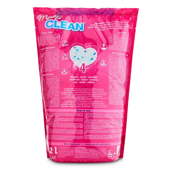 Arena para gatos magic clean Vitakraft bolsa 1.85 Kg 2