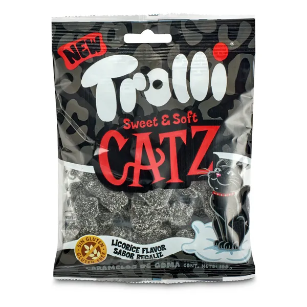 Golosinas gatos sabor regaliz Trolli 100 g 2