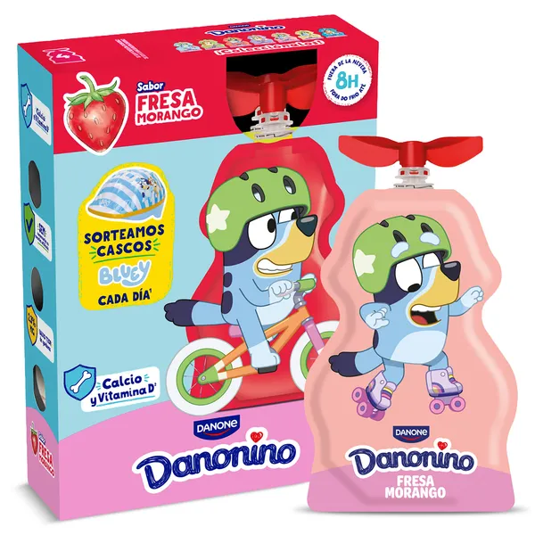 Yogur de fresa líquido Danonino 4 x 70 g 3