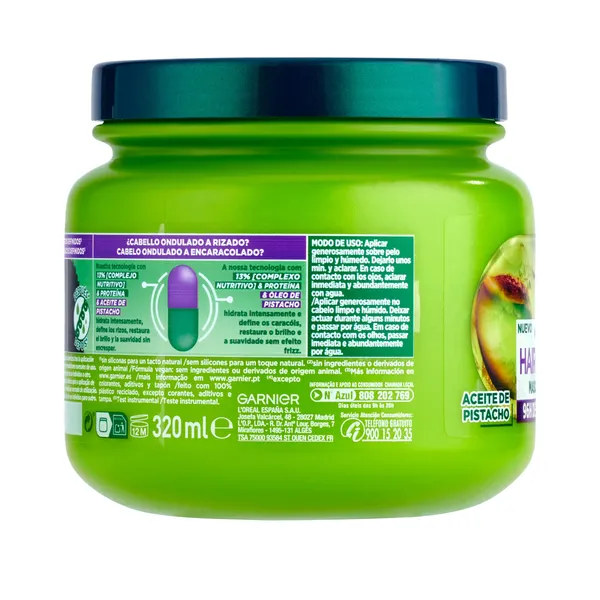 Mascarilla hidra rizos cabello rizo u ondulado Fructis bote 320 ml 3