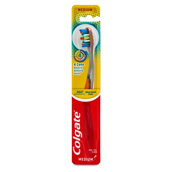 Cepillo de dientes medio Colgate 360° Advanced blister 1 unidad