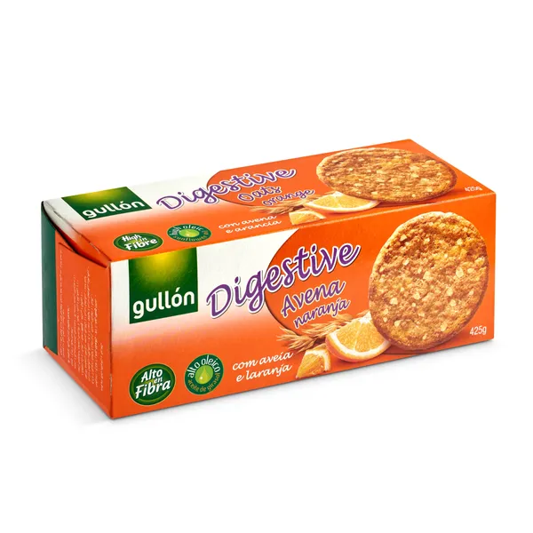 Galletas integral con avena y naranja Gullón caja 425 g 3