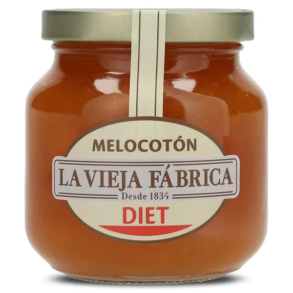 Mermelada de melocotón diet La vieja fabrica frasco 280 g 2