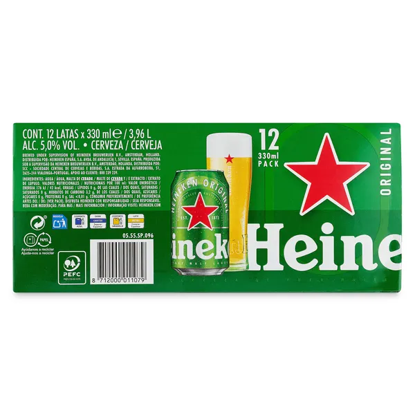 Cerveza Heineken pack 12 x 33 cl 4