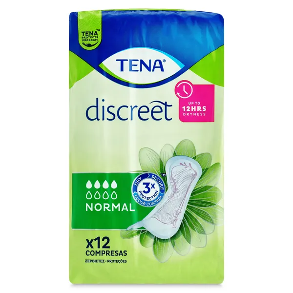 Compresas de incontinencia normal Tena bolsa 12 unidades 2