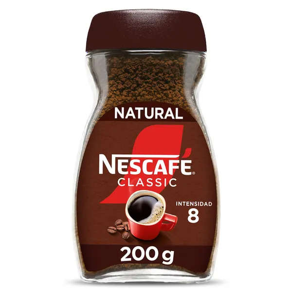 Café soluble natural Nescafé frasco 200 g